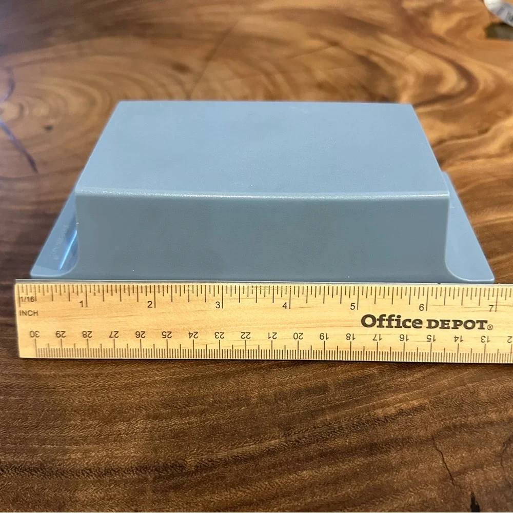 Vintage Tupperware 2 Stick Butter Dish Butter Keeper Blue Lid 1511-5 1512-3